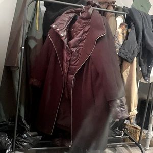 Nikki Jones Milo Three-in-One Coat Black on Black size XL